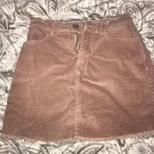 Corduroy light pink skirt